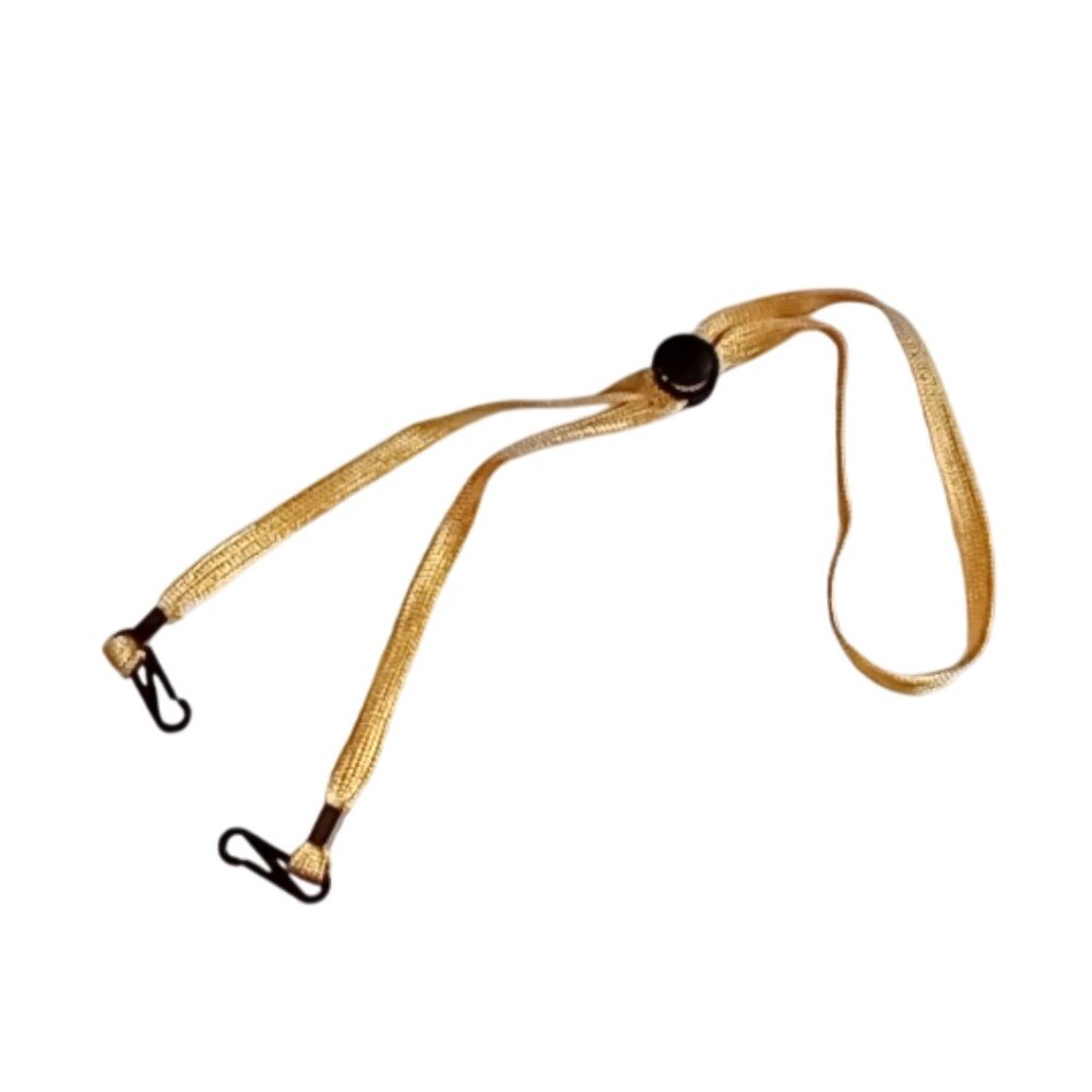 🎯 10 for $12 / Adjustable Yellow Hat Strap Clips / Face Mask Cord - Picture 6 of 6
